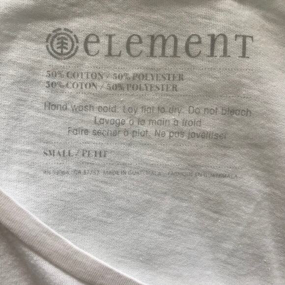 Element Graffiti Logo Tee White Yellow Small - Picture 4 of 6
